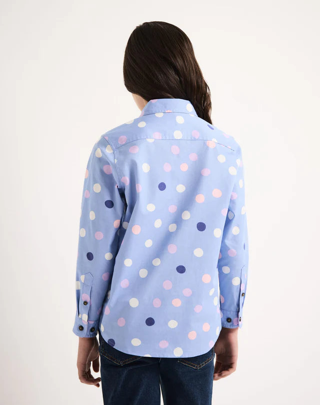 Spotty shirt for girls