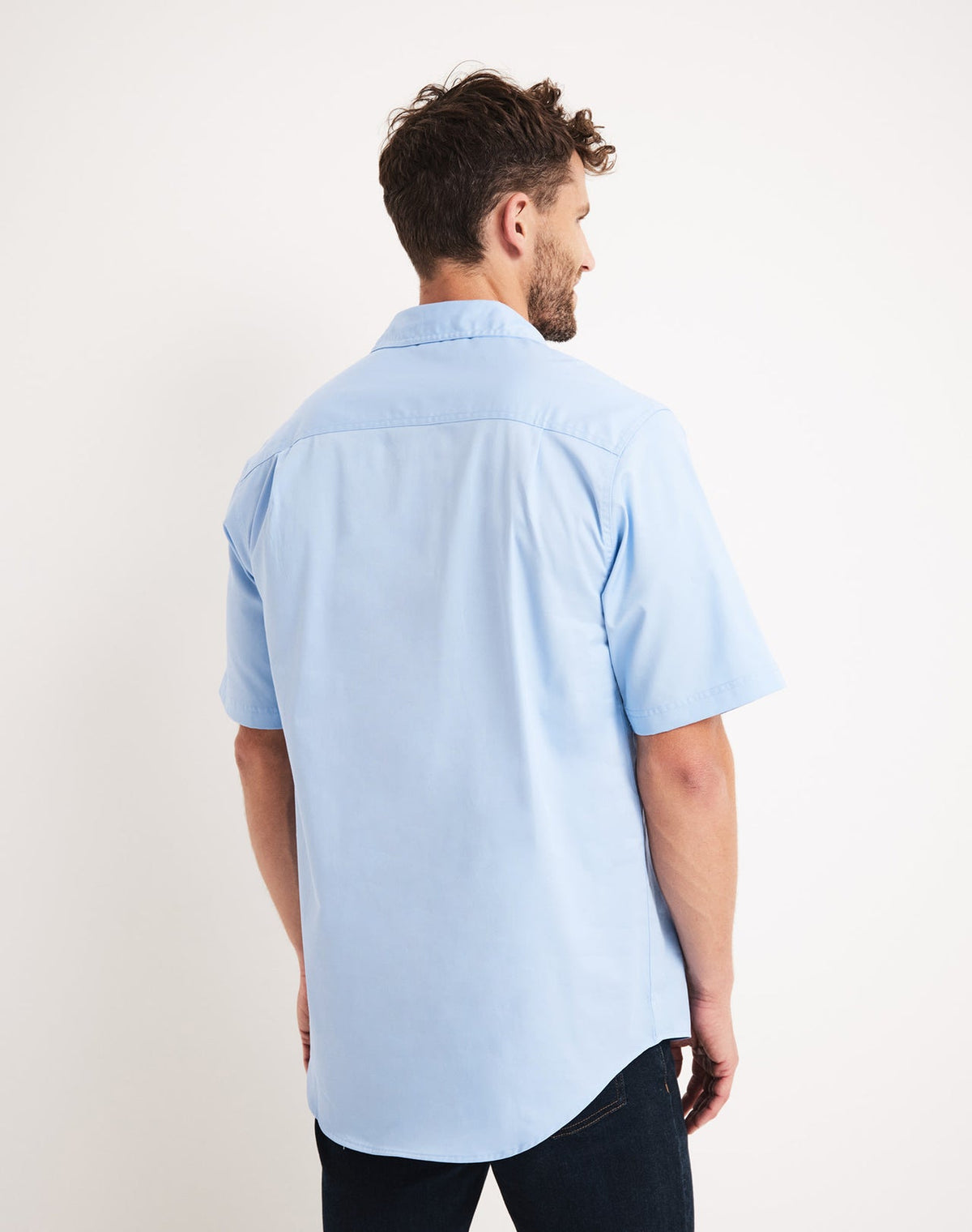 Back view of RB Sellars short sleeved men's shirt at Bleak Ridge Clothing