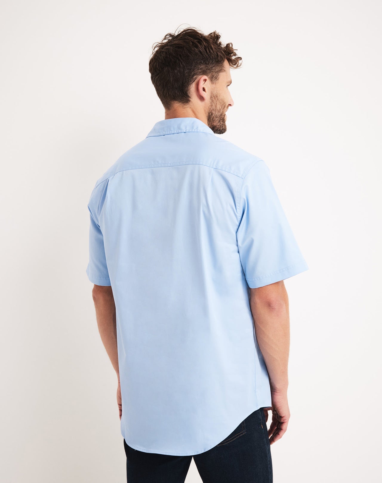 Back view of RB Sellars short sleeved men's shirt at Bleak Ridge Clothing